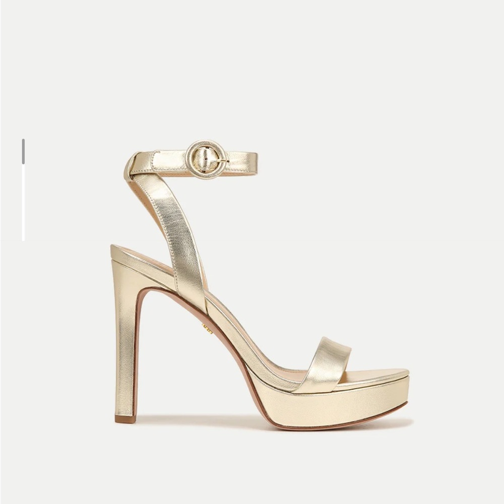 Gold High Heel Sandals